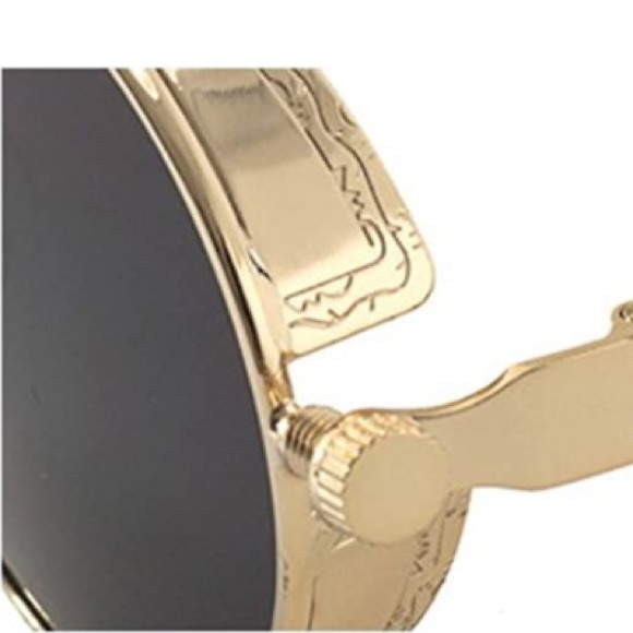 BRAND NEW TRENDY RETRO ROUND SUNGLASSES NWT - Picture 4 of 9